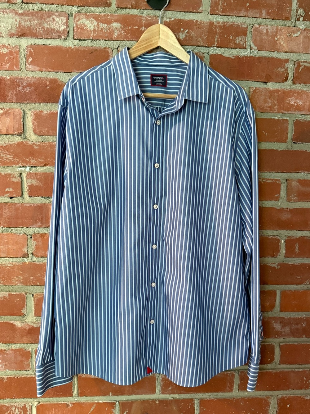 Untuckit Mens Striped Dress Shirt